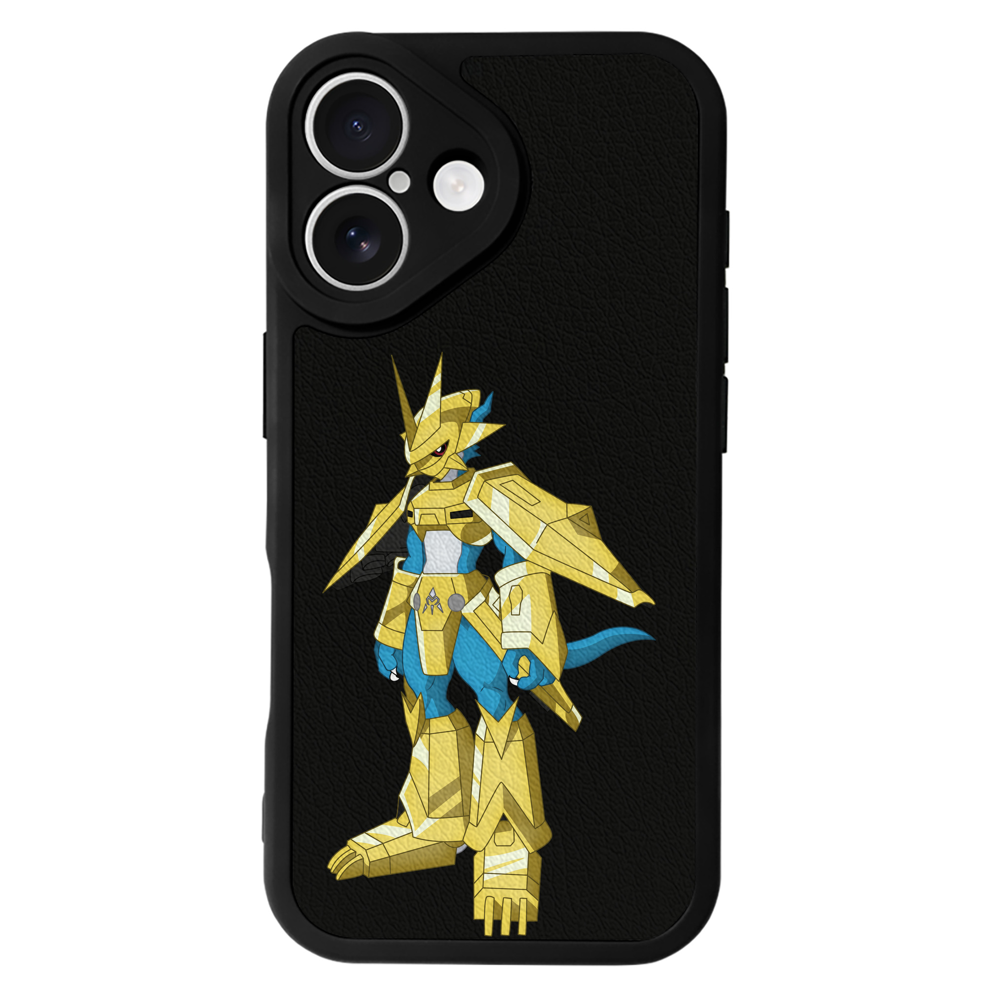 （画像用） Digimon デジタルモンスター/デジモン 【iPhone 16シリーズ対応】シリコンスマホケース（レザー調） 材質：シリコン